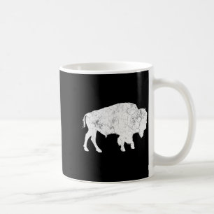 Mug Chemise de amateur d'animaux de style rétro Buffal