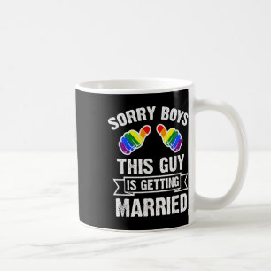 Mug Chemise de célibataire Fête LGBT Fierté Gay Marié
