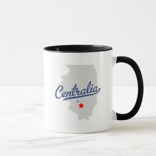 Mug Chemise de Centralia l'Illinois IL (Droite)