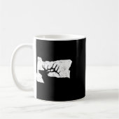 Mug Chemise de chasse au wapiti de l'Oregon - Forme de (Gauche)