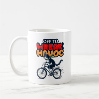 Mug Chemise de chat amusante | Partir Pour Déclencher