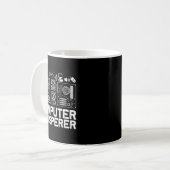 Mug Chemise de chuchoteur d'ordinateur Support techniq (Devant gauche)
