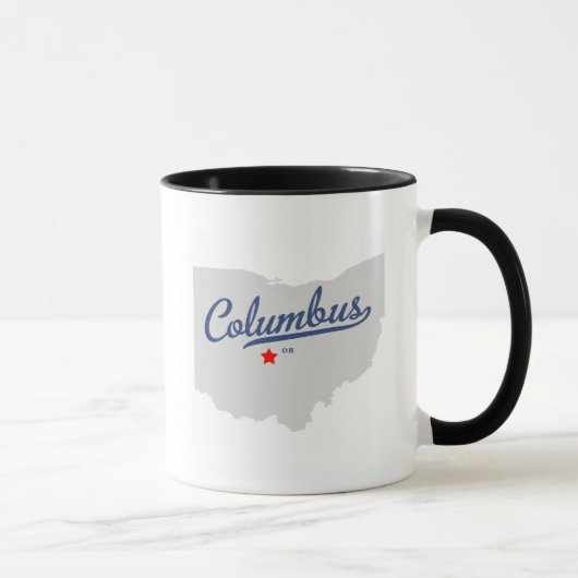 Mug Chemise de Columbus Ohio OH (Droite)