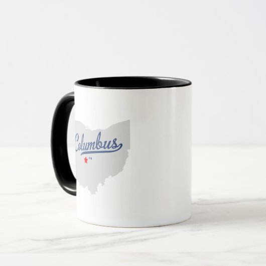 Mug Chemise de Columbus Ohio OH (Devant gauche)