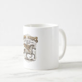 Mug Chemise de conception de cavalier de fantaisie de (Devant droit)