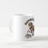 Mug Chemise de conception de cheval miniature gravure (Devant gauche)