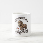 Mug Chemise de conception de cheval miniature gravure (Centre)