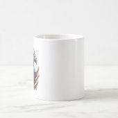 Mug Chemise de conception de gravure patriotique d'aig (Centre)