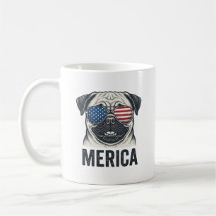 Mug Chemise de conception de gravure vintage Merica Pu