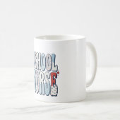 Mug Chemise de conception de typographie florale vinta (Devant droit)