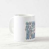 Mug Chemise de conception de typographie florale vinta (Devant gauche)