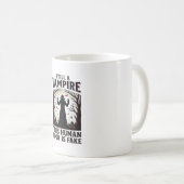 Mug Chemise de costume de vampire drôle d'Halloween dé (Devant droit)