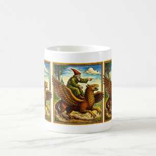 Mug Chemise de fantaisie rétro médiévale à motif de ca