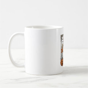 Mug Chemise de fantôme Halloween mignon gravure vintag