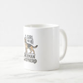 Mug Chemise de fille Berger Allemand Design pour amate (Devant droit)