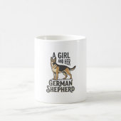 Mug Chemise de fille Berger Allemand Design pour amate (Centre)