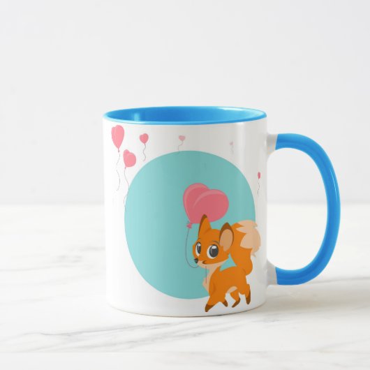 Mug Chemise de Fox de jour de ballon (Droite)
