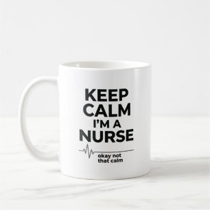 Mug Chemise de gravure vintage gardez votre calme infi
