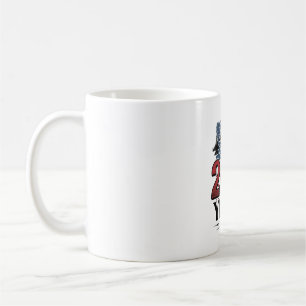 Mug Chemise de gravure vintage jet patriotique 250 ans