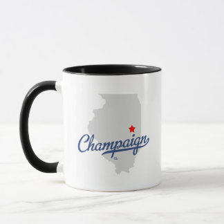 Mug Chemise de l'Illinois IL de champagne