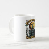 Mug Chemise de maison hantée avec manoir effrayant gra (Devant gauche)