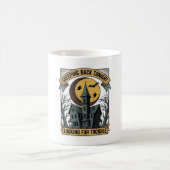 Mug Chemise de maison hantée avec manoir effrayant gra (Centre)