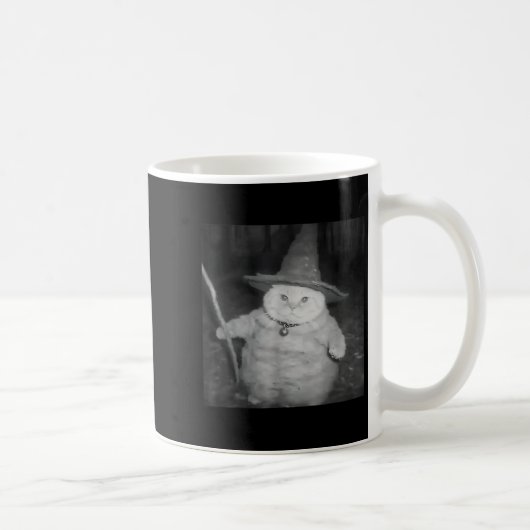 Mug Chemise de mème de chat sorcier bizarre _ Concepti (Droite)