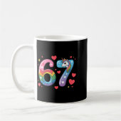 Mug Chemise de mème numéro 67 Drôle Six Sept 6 7  (Gauche)