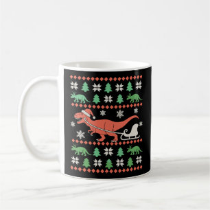 Mug Chemise de Noël laide à dinosaure T Rex Xmas Vacan
