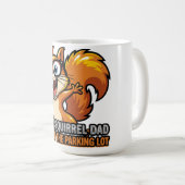 Mug Chemise de papa écureuil nerd parking (Devant droit)