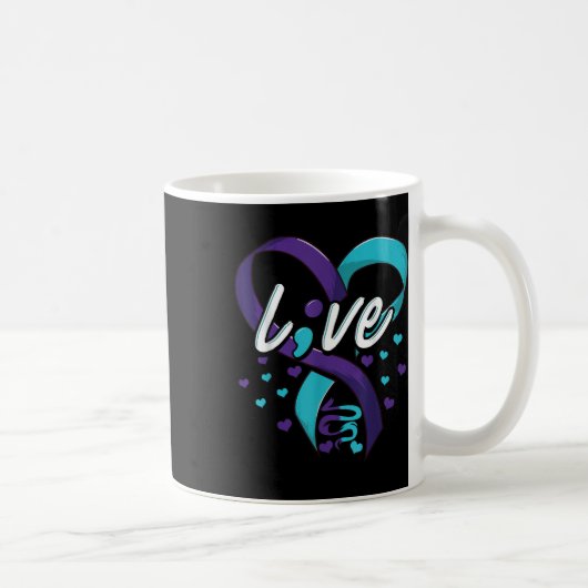 Mug Chemise de prévention du suicide point-virgule Rub (Droite)