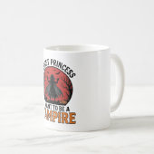 Mug Chemise de princesse vampire rétro épouvantable Ha (Devant droit)