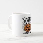 Mug Chemise de professeur de danse Halloween Pumpkin G (Devant gauche)