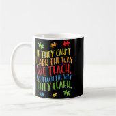 Mug Chemise de professeur de sensibilisation à l'autis (Gauche)