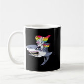 Mug Chemise de requin à cheval licorne Cadeau Filles F (Gauche)