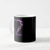 Mug Chemise de sensibilisation Alzheimer, Chemise card (Devant gauche)