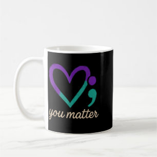 Mug Chemise de sensibilisation sarcelle et violet Semi