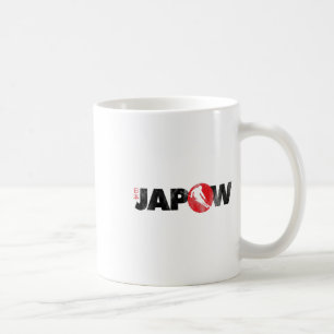 Mug Chemise de ski Japon Japow poudre ski drapeau japo