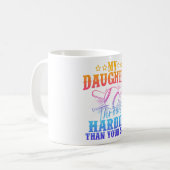 Mug Chemise de softball Maman Papa Softball Player (Devant gauche)