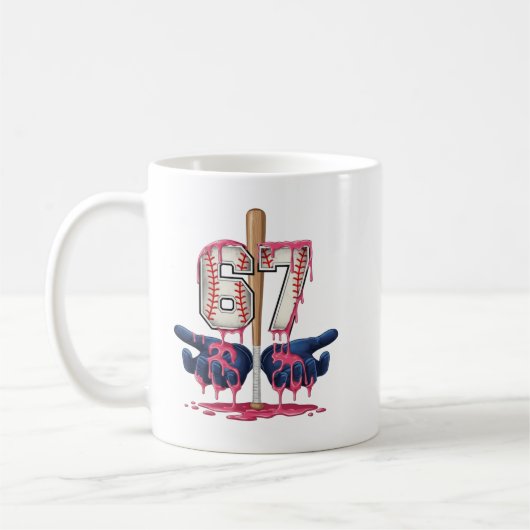 Mug Chemise de style de vie de baseball Gant de baseba (Gauche)