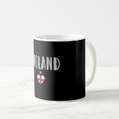Mug Chemise de supporter de football d'Angleterre Drap (Devant droit)
