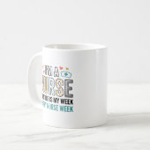 Mug Chemise de typographie d'appréciation de la semain (Devant gauche)