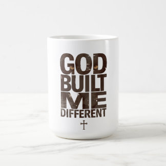 Mug Chemise Dieu m'a construit différemment, mode de r
