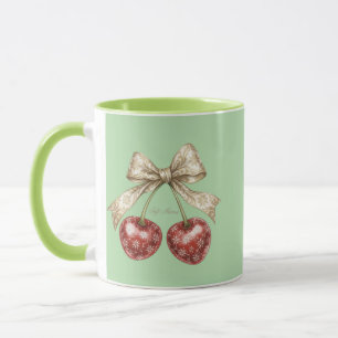 Mug Chemise Douce Maman Cerise Coquette Vintage