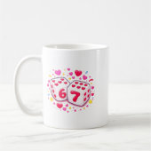 Mug Chemise drôle de la Saint-Valentin Dés mignons 67  (Gauche)