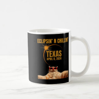 Mug Chemise drôle Éclipse solaire totale Chat Texas