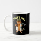 Mug Chemise drôle Litière S Complet Parodie de Chat (Gauche)