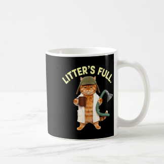 Mug Chemise drôle Litière S Complet Parodie de Chat