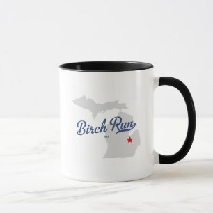 Mug Chemise du Michigan MI de course de bouleau