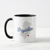 Mug Chemise du New Jersey NJ de brigantin (Gauche)